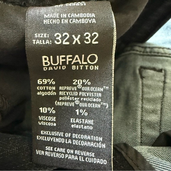 BUFFALO  David Bitton JACKSON Slim Straight Denim Jeans - Dark Blue 32x32 - Picture 4 of 11